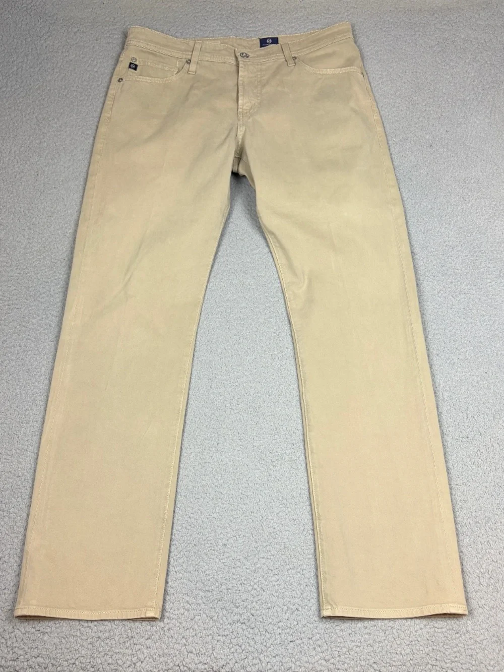 AG Adriano Goldschmied The Graduate Pants Men's 33x32 Khaki Beige Tailored Leg
